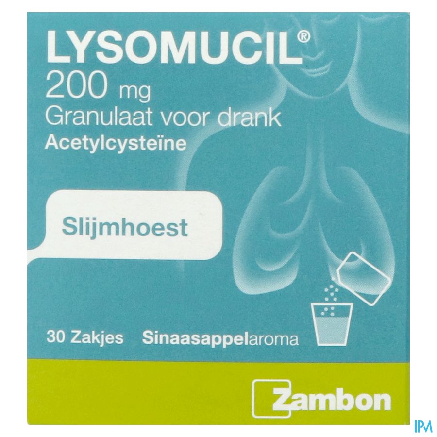Lysomucil 200 Gran Sach 30 X 200mg