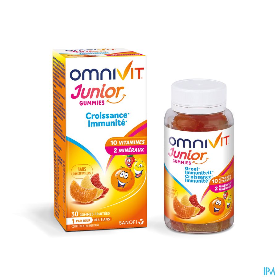 Omnivit Junior 30 gummies - Vitamine Enfant Croissance Immunité