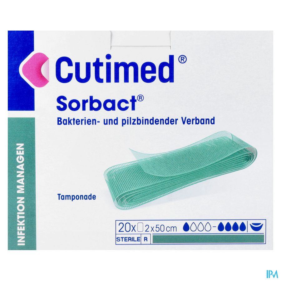 Cutimed Sorbact Meches 2x50cm 20 7216600