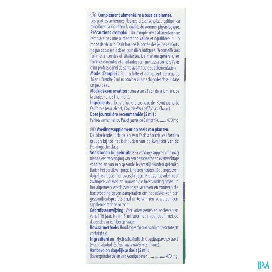 Sommeil Eschscholtzia 60ml Boiron