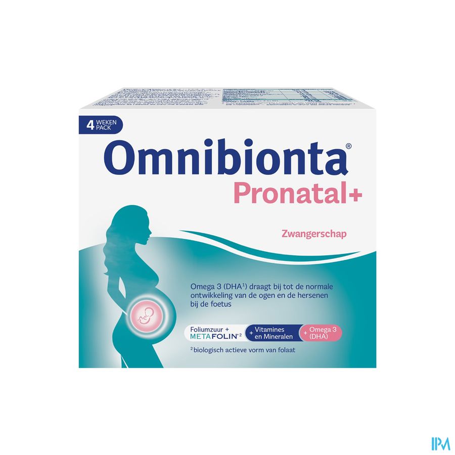 Omnibionta Pronatal+:  Boîte 4 semaines (28 comprimés+28 capsules)