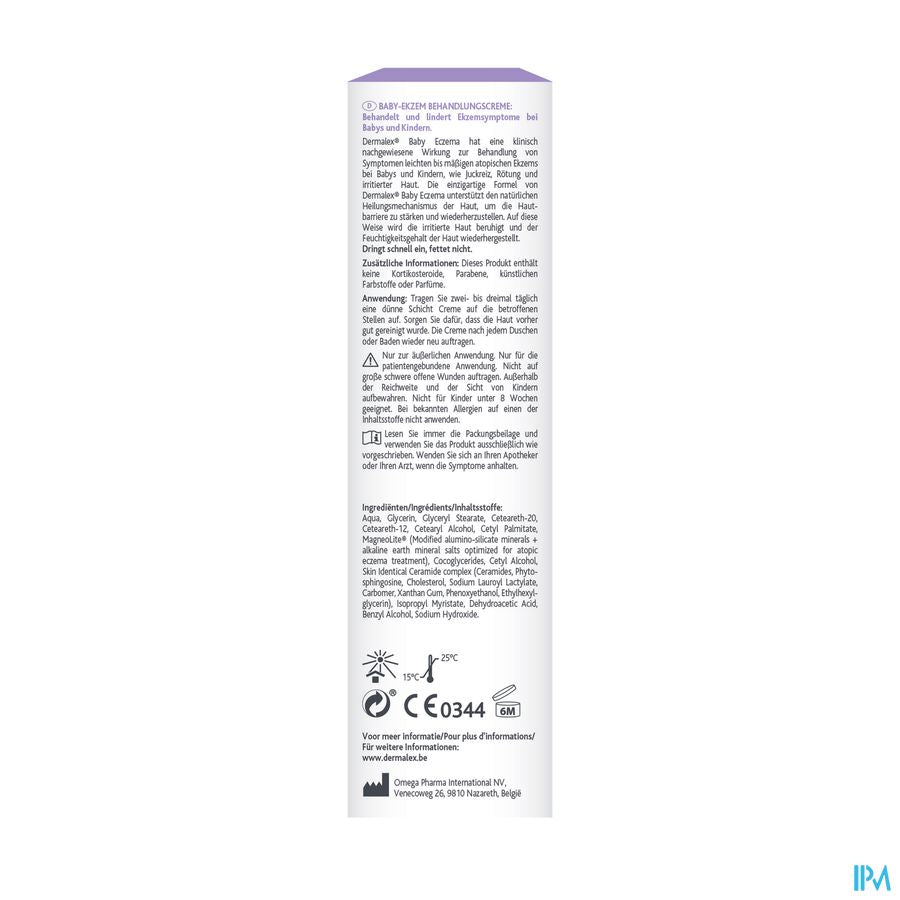 Dermalex® Eczema Bébé - Sans Cortisone - 100ml - A Partir De 8 Semaines
