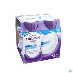 Fortimel Compact 2.4kcal Goût Neutre Bouteilles 4x125ml