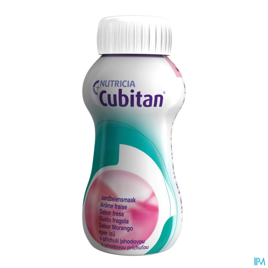 Cubitan Goût Fraise Bouteilles 4x200ml