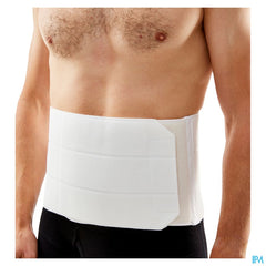 LUMBOTA  SOFT  3 BANDES  HAUTEUR 20 CM BLANC \ LARGE = 95/115CM