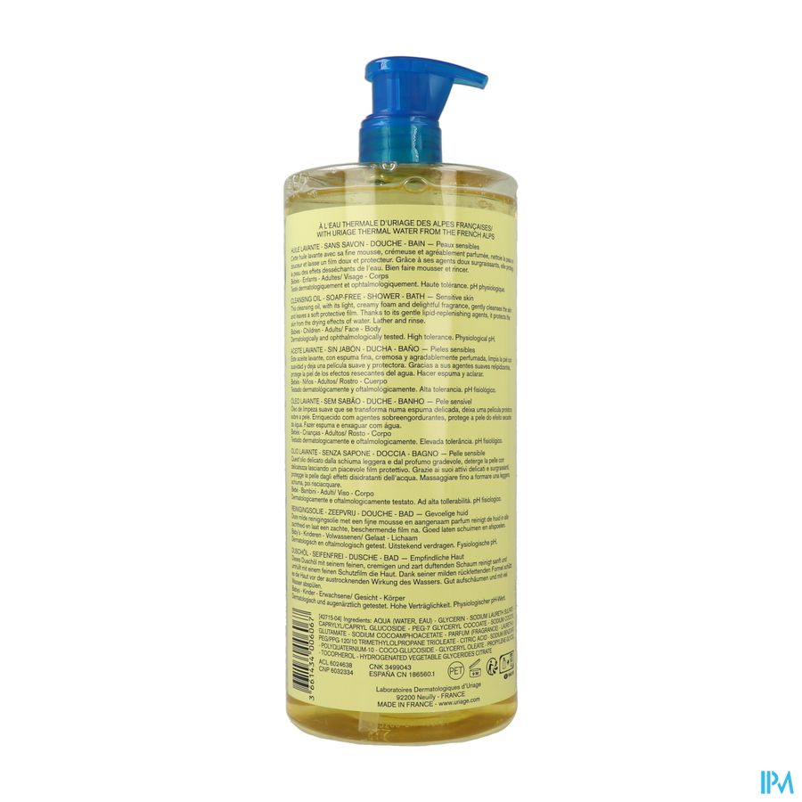 Uriage Huile Lavante 1l