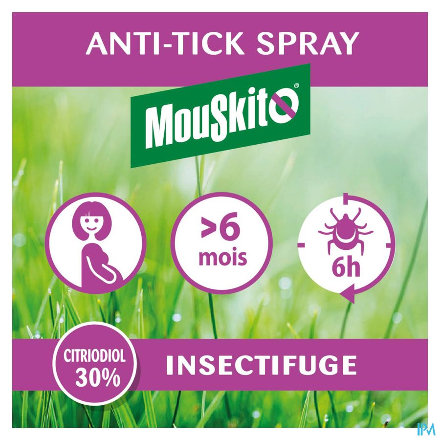 Mouskito Anti-Tick spray 100 ml - Anti-Tiques - Europe - Citriodiol 30 %