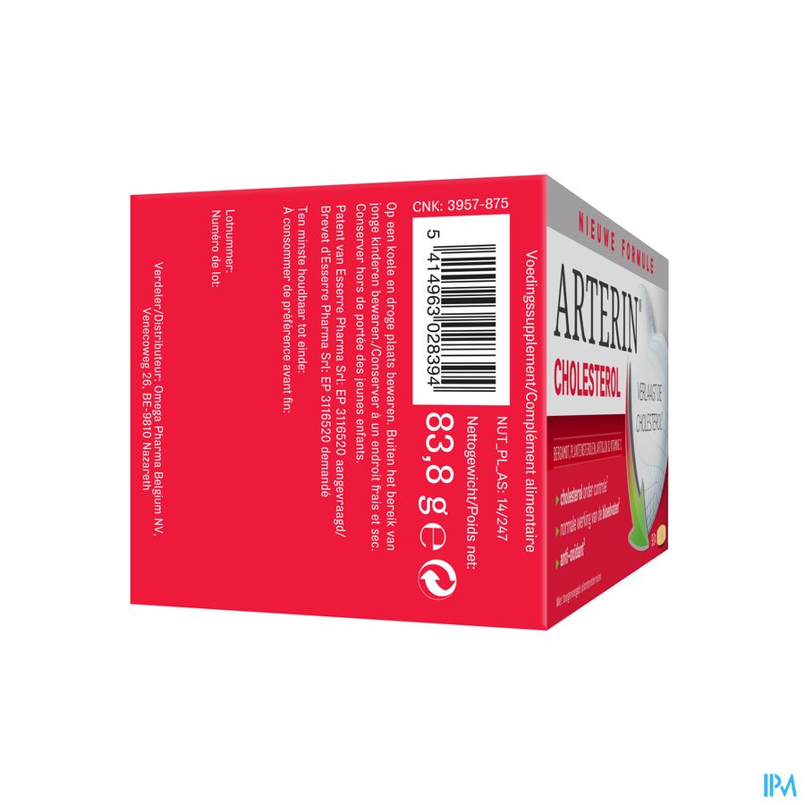 Arterin® Cholestérol 90 Cmp Sans Levure Rouge De Riz/Statines & Bonne Tolérance