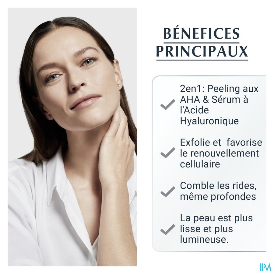 Hyaluron-Filler + 3x Effect Peeling & Serum Nuit Anti-Rides & Anti-Âge avec pompe 30ml