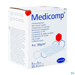 Medicomp Cp Ster 4pl 5x5cm 30g 25x2