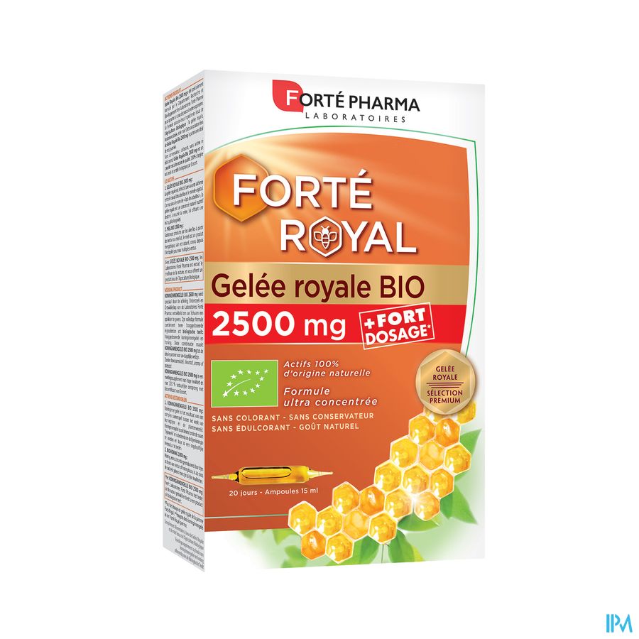 Gelee Royale Bio 2500mg Amp 20x15ml