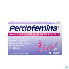 Perdofemina® comprimés, soulage les douleurs menstruelles, analgésique avec 400 mg d’ibuprofène, 30 comprimés