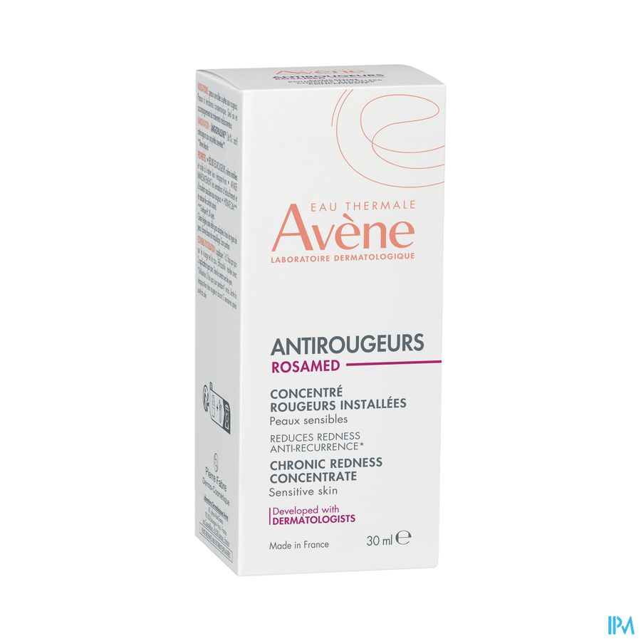 Eau Thermale Avène Concentré rougeurs installées peaux sensibles Antirougeurs Rosamed