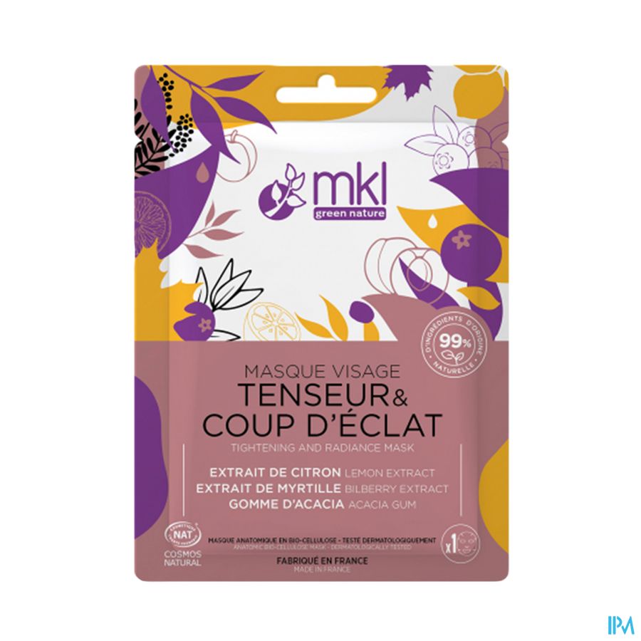 Mkl Masque Visage Tenseur Coup Eclat Cosm.sach10ml