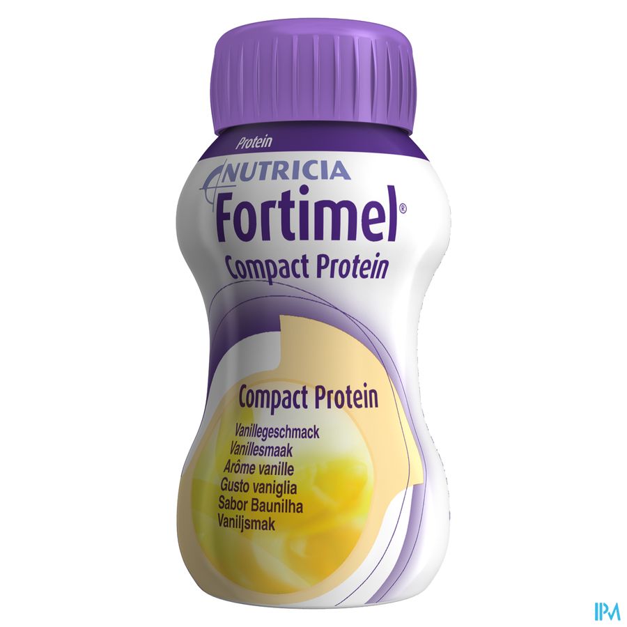 Fortimel Compact Protein Goût Vanille Bouteilles 4x125 ml
