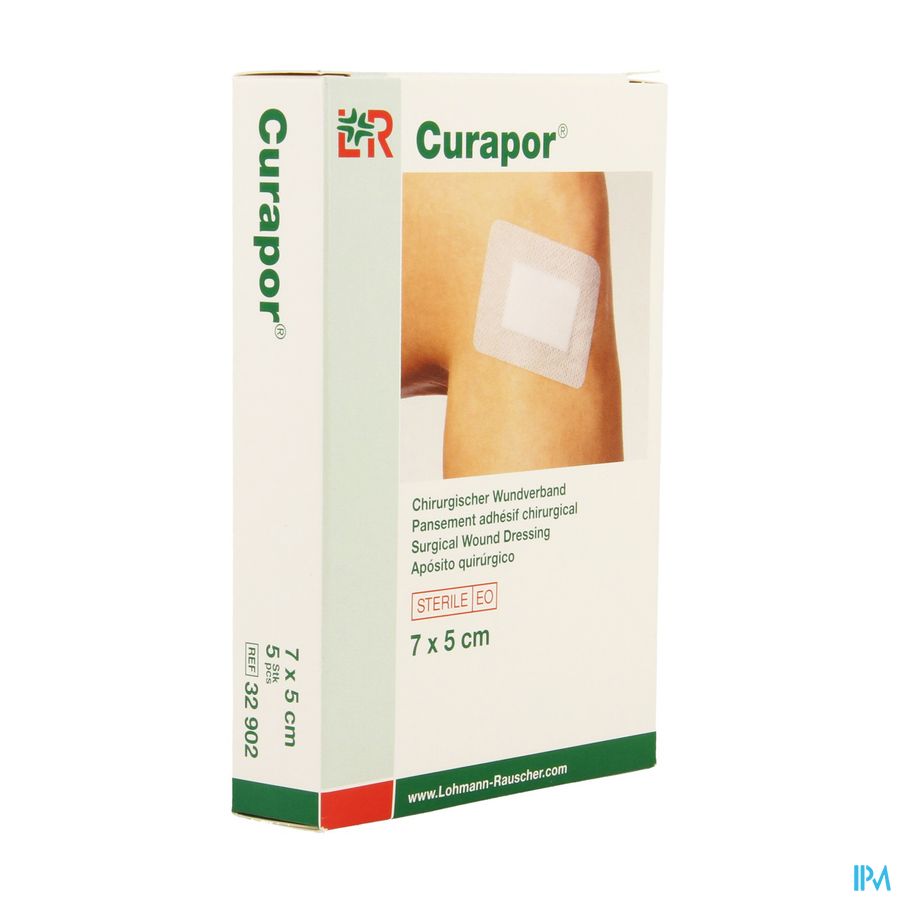 Curapor Pans Chirurg. Sterile 7cmx 5cm 5 32902
