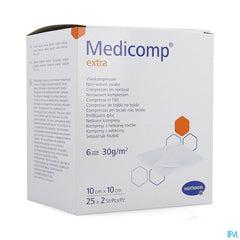 Medicomp Cp Ster Extra 6pl 10x10cm 30g 25x2
