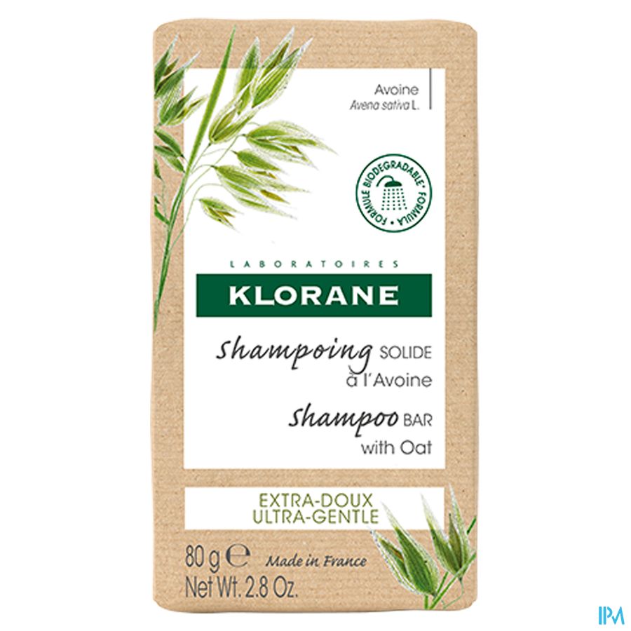 Klorane - Shampoing solide à l’Avoine - Tous types de cheveux