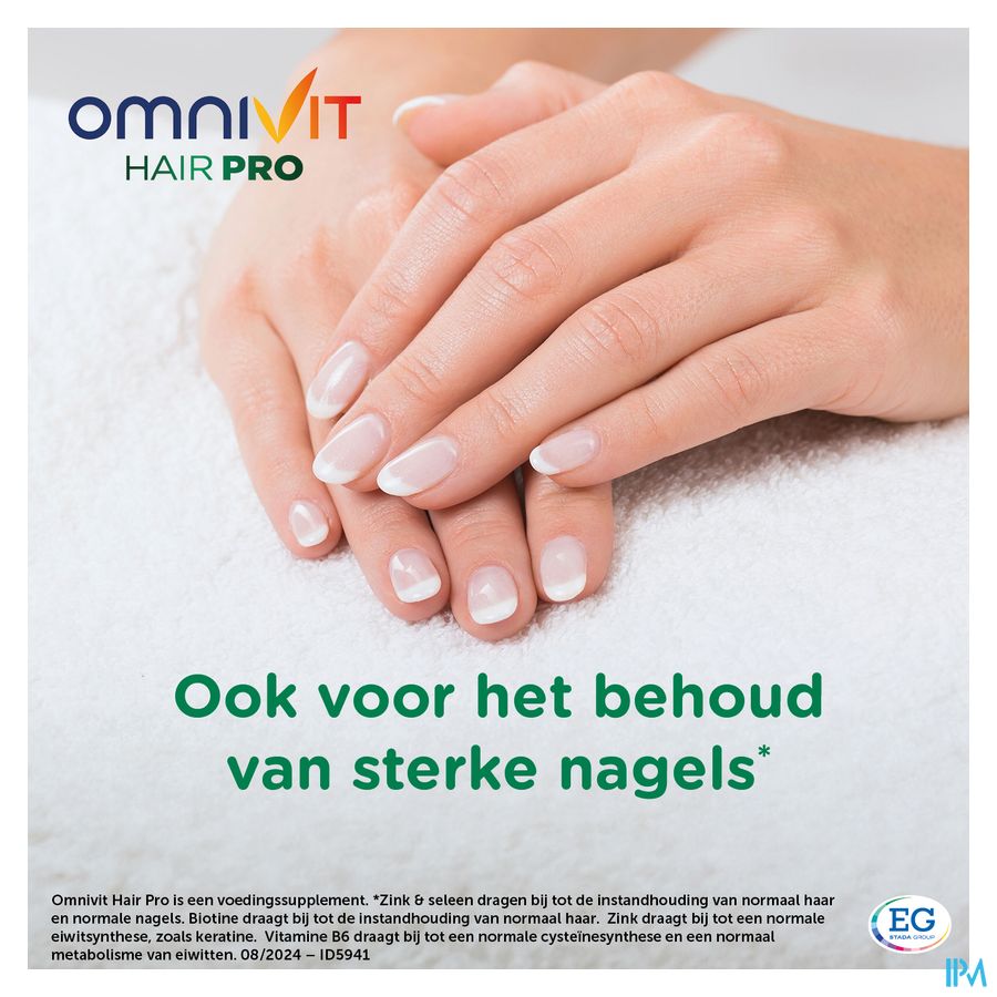 Omnivit Hair Pro 180cp PROMO 1 mois gratuit  - Vitamine Anti-chute Cheveux