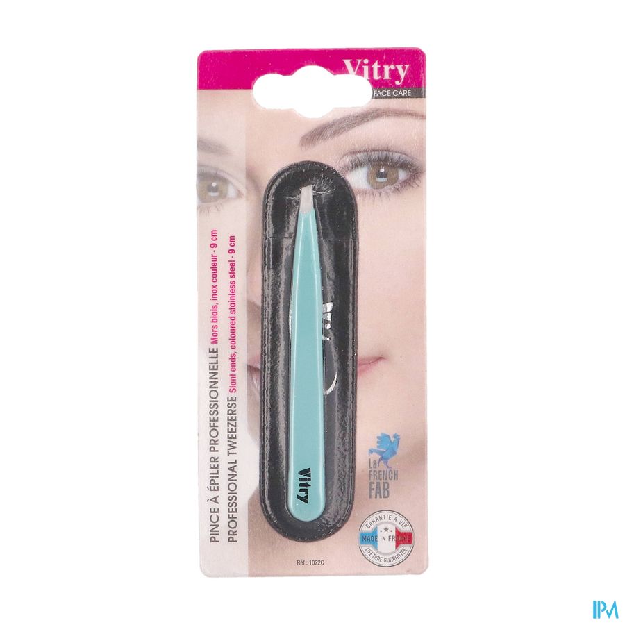 PINCE A EPILER PROF. MB INOX COULEUR