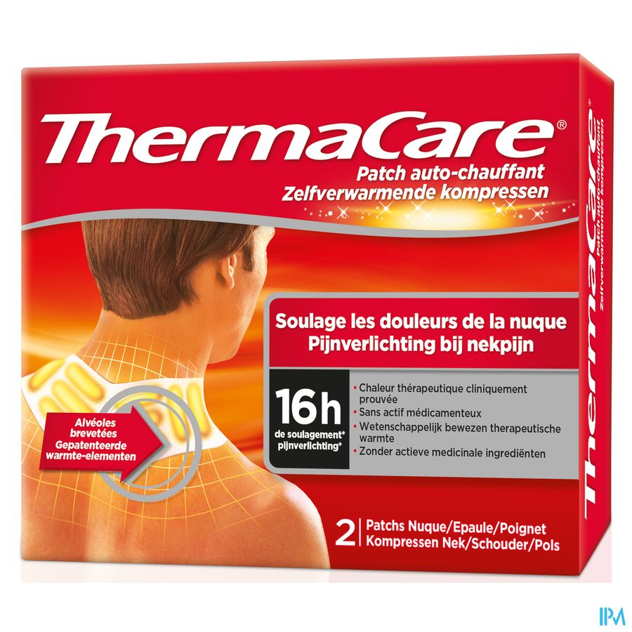 Thermacare Patch Auto-chauffant Nuque-Epaule-Poignet Douleur 2 pièces