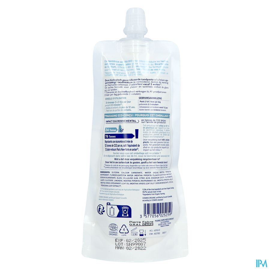 ELGYDIUM blancheur - dentifrice éco conçu certifié BIO