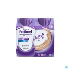 Fortimel Compact Protein 2.4kcal Saveur Moka Complément Nutritionnel Dénutrition Bouteilles 4x125 ml