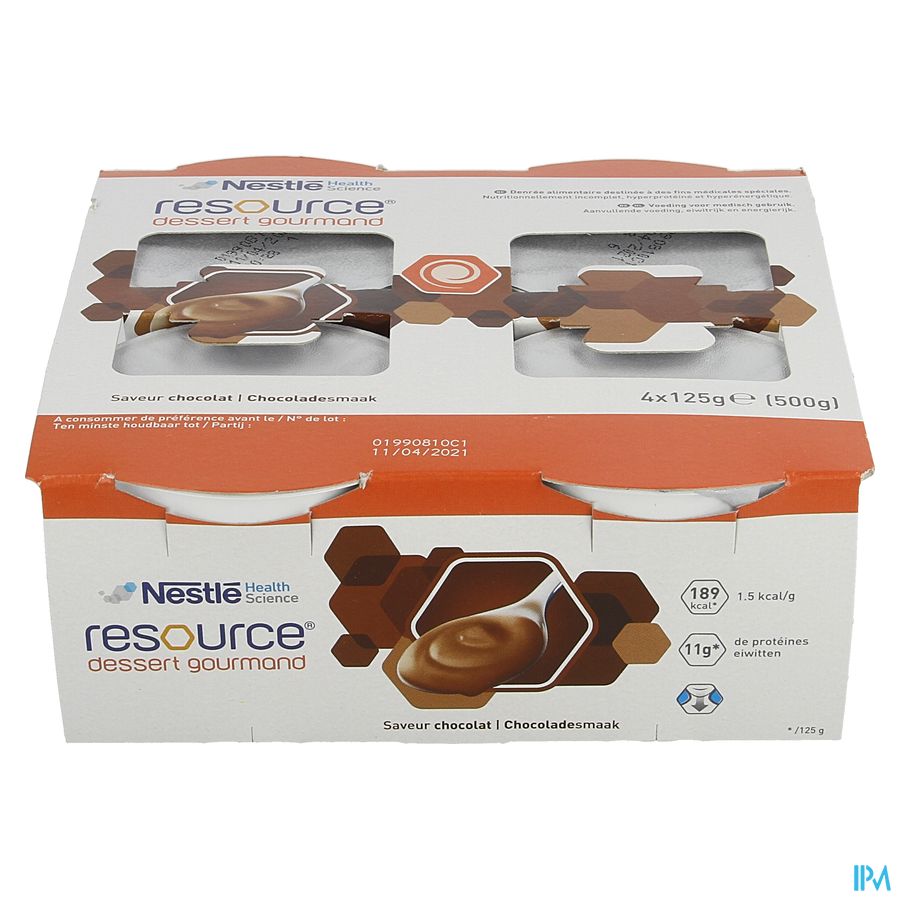 Resource Dessert Gourmand Chocolat 4x125g 12311109