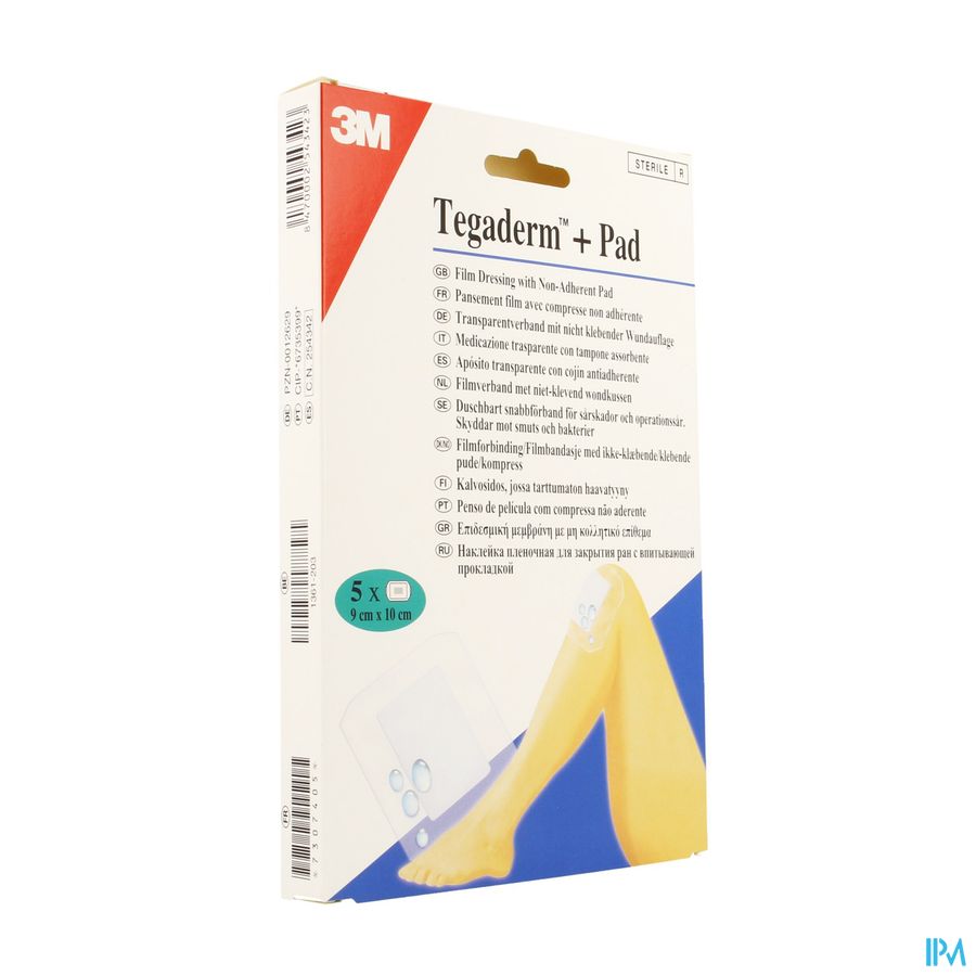 Tegaderm + Pad 3m Transp Steril 9cmx10cm 5 3586p