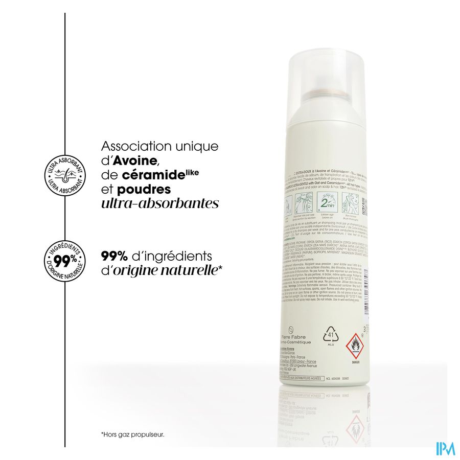 Klorane Avoine Shampooing sec Extra-doux quotidien 150ml