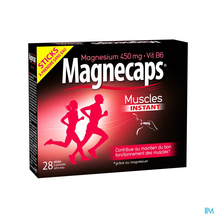 Magnecaps Muscles Magnésium 450mg & Vit B6 28 sticks