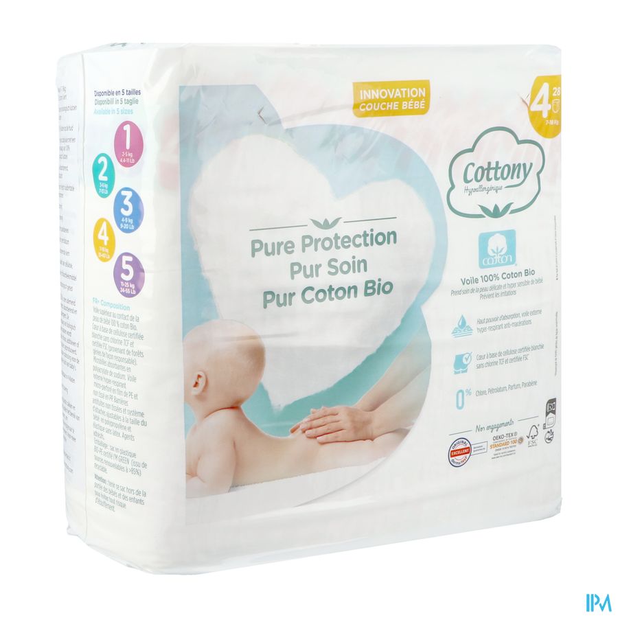 Cottony Baby Diapers Size 4 7 - 18kg 28