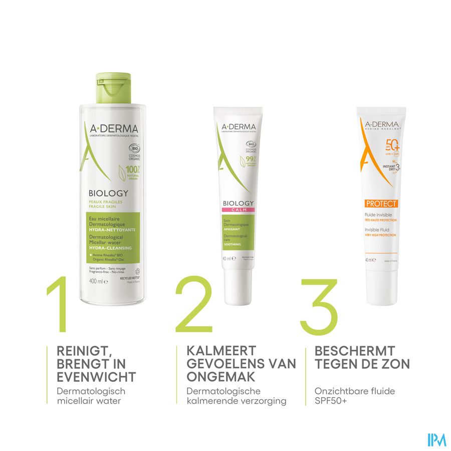 A-DERMA - BIOLOGY CALM SOIN DERMATOLOGIQUE APAISANT - Crème apaisante visage - BIOLOGY