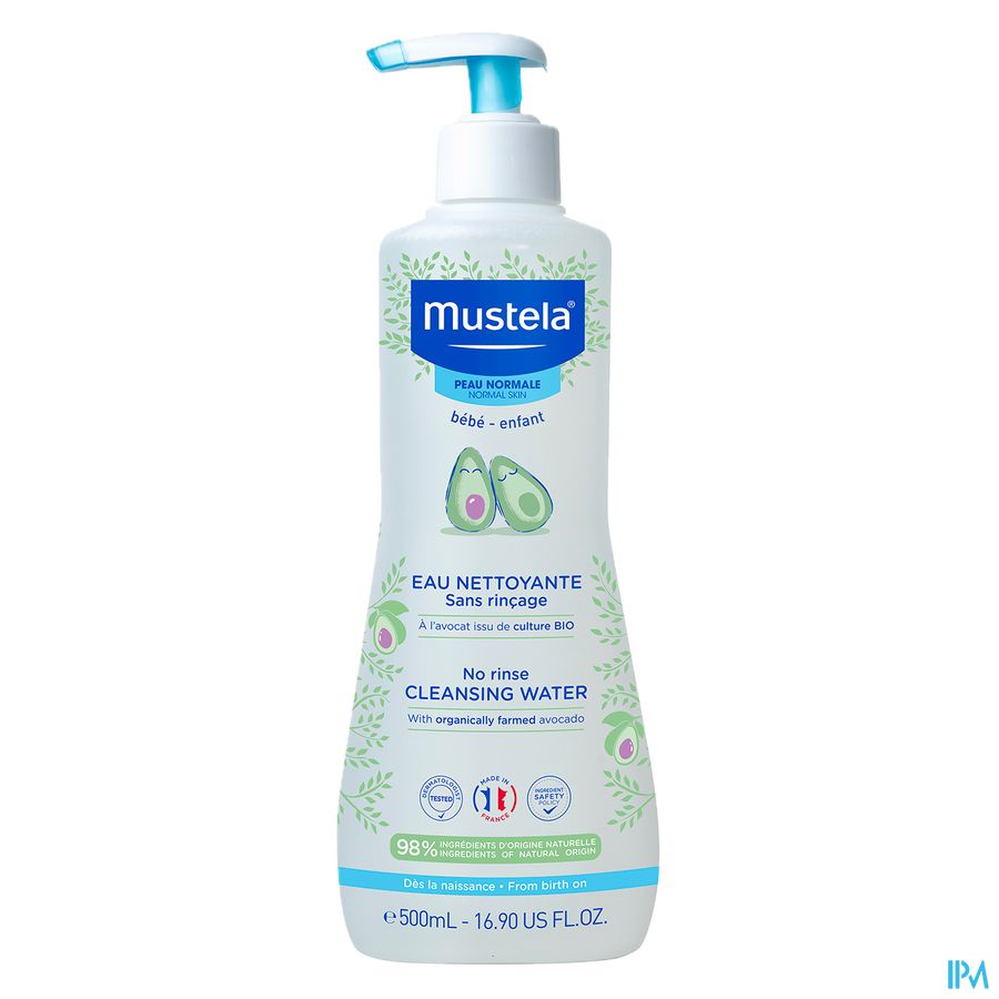 Mustela eau nettoyante sans rinçage - Peau normale 500 ml