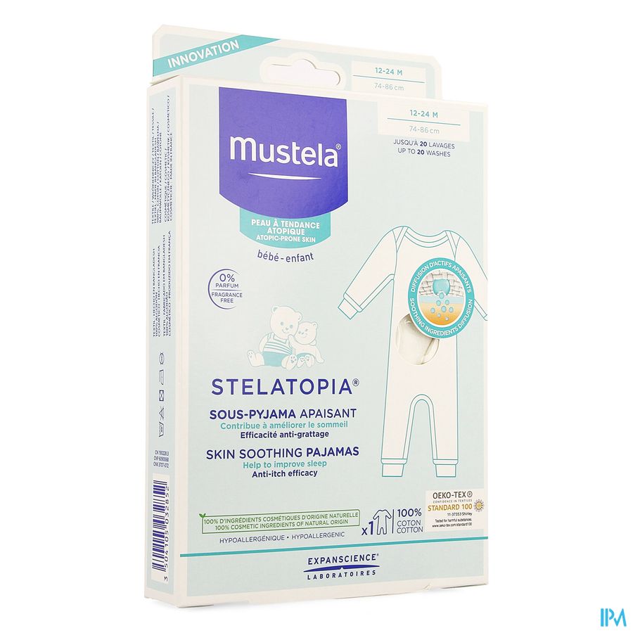 Mustela Stelatopia® sous-pyjama apaisant 12-24m