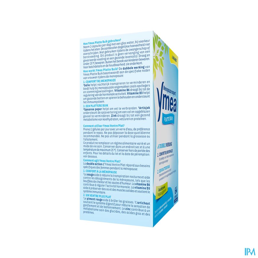Ymea® Ventre Plat 64 P. - Ménopause - Contre Bouffées De Chaleur & Ballonnements