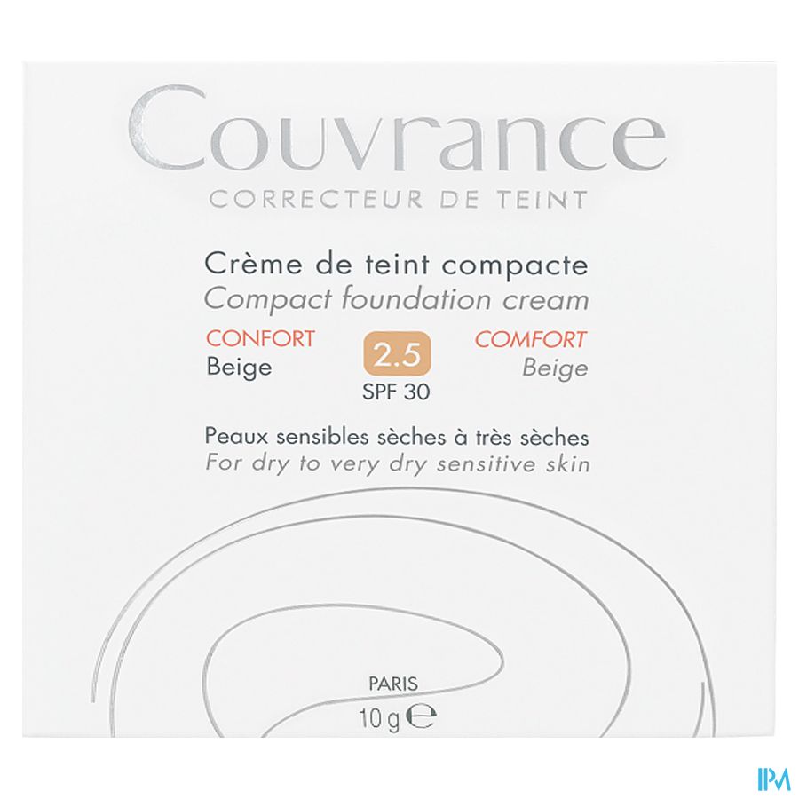 Eau Thermale Avène - Crème de teint compacte Confort Beige Couvrance