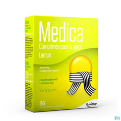 Medica comprimés pour la gorge Lemon 36 pcs - mal de gorge