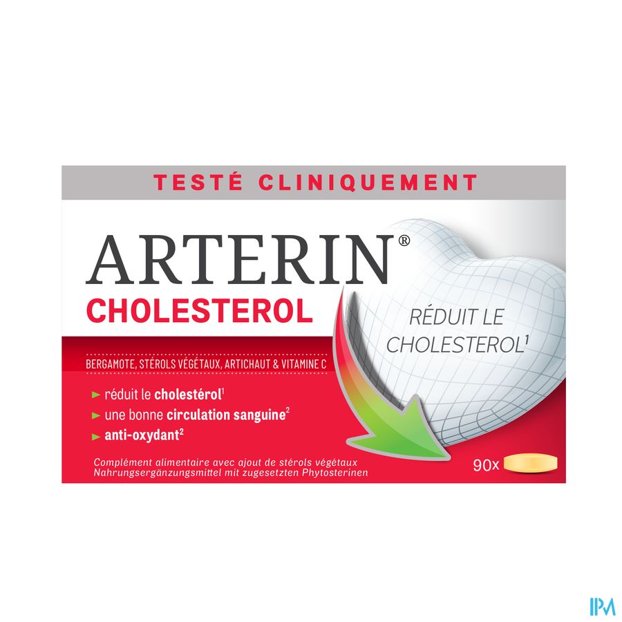 Arterin® Cholestérol 90 Comprimés - Reduit le cholestérol