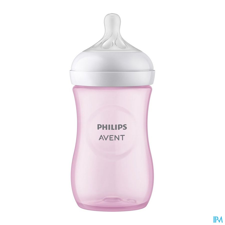 Philips Avent Natural 3.0 Biberon Rose 260ml