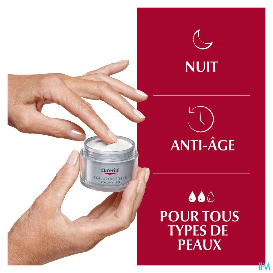 Hyaluron-Filler + Volume-Lift Soin de Nuit Anti-Rides & Anti-Âge Pot 50ml