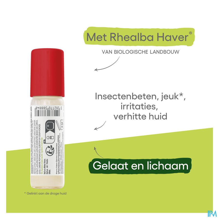 A-DERMA  CUTALGAN Roll-on effet frais ultra-calmant - Peau irritée,  piqûres d'insectes,  démangeaisons,  échauffements et irritations