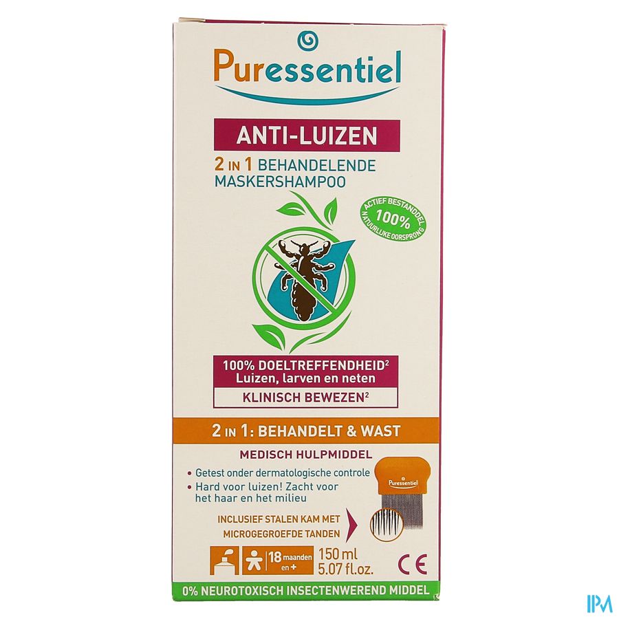 Puressentiel A/poux Sh Traitant 2en1 150ml+peigne