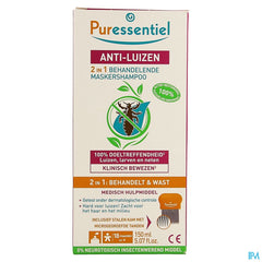 Puressentiel A/poux Sh Traitant 2en1 150ml+peigne