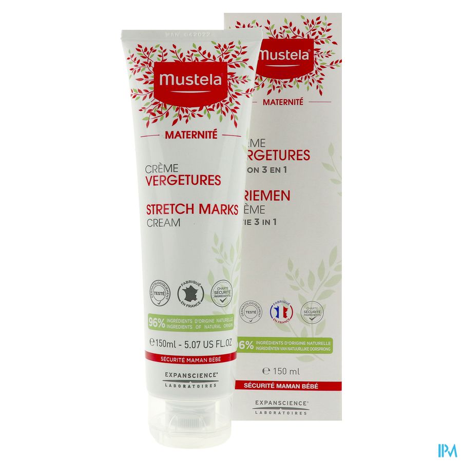 Mustela maternité crème vergetures avec parfum 150 ml