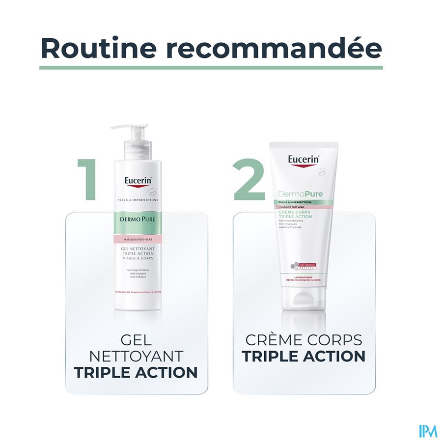 Eucerin Dermopure Creme Corps Triple Action 200ml