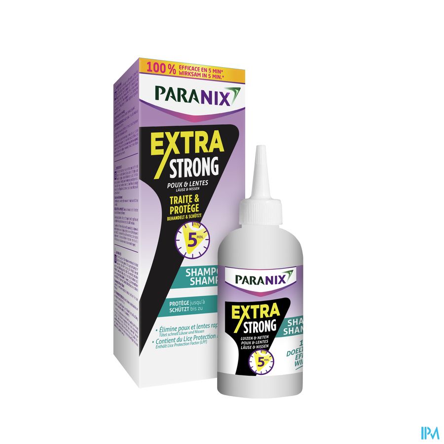 Paranix® Shampooing Extra Strong 200 ml: Poux et Lentes. Traite et Protège. En 5 Min.
