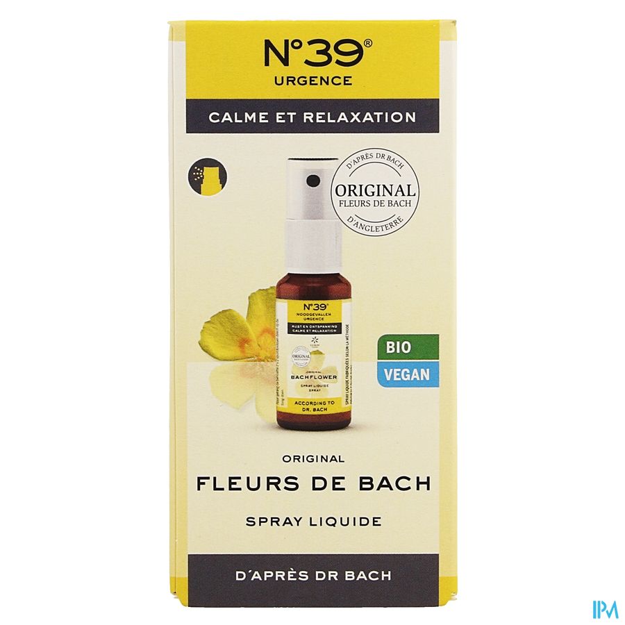 Fleurs de Bach Bio N°39 Urgence Spray 20ml