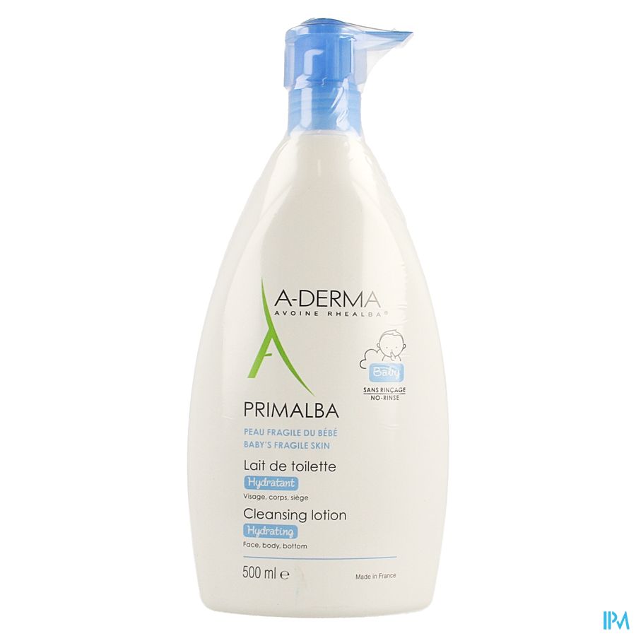 A-DERMA - PRIMALBA LAIT DE TOILETTE BEBE HYDRATANT - peaux fragiles des nourissons, bébés