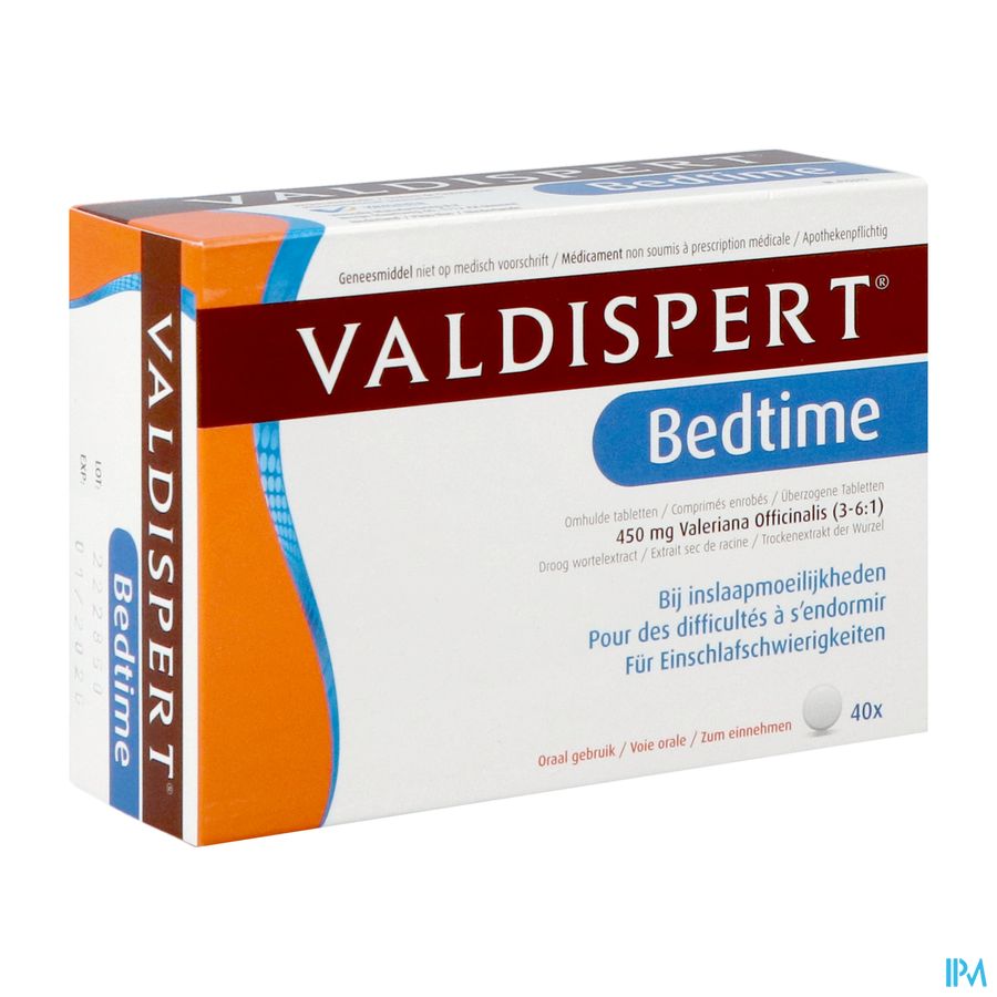 Valdispert Bedtime 40 comprimés - problèmes d'endormissement
